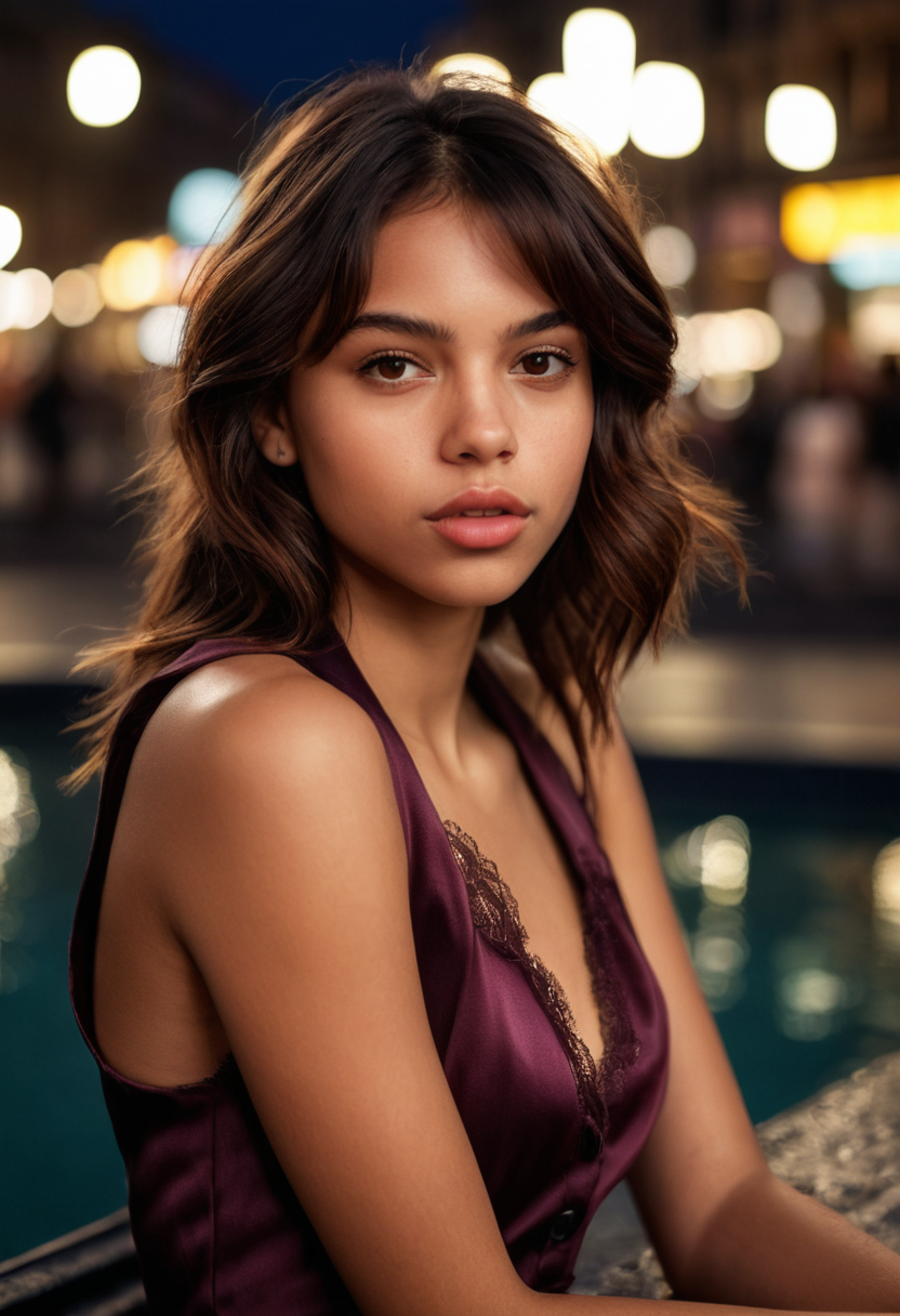 Night bar, this plum satin feels so good…🔥